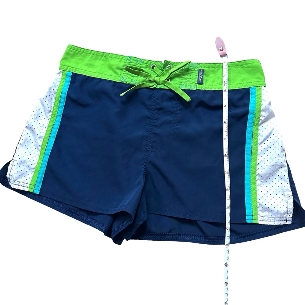⭐️ 5 for $25 ZeroXposur Lime & Navy Kids Swim Shorts Size 14 - Picture 5 of 5